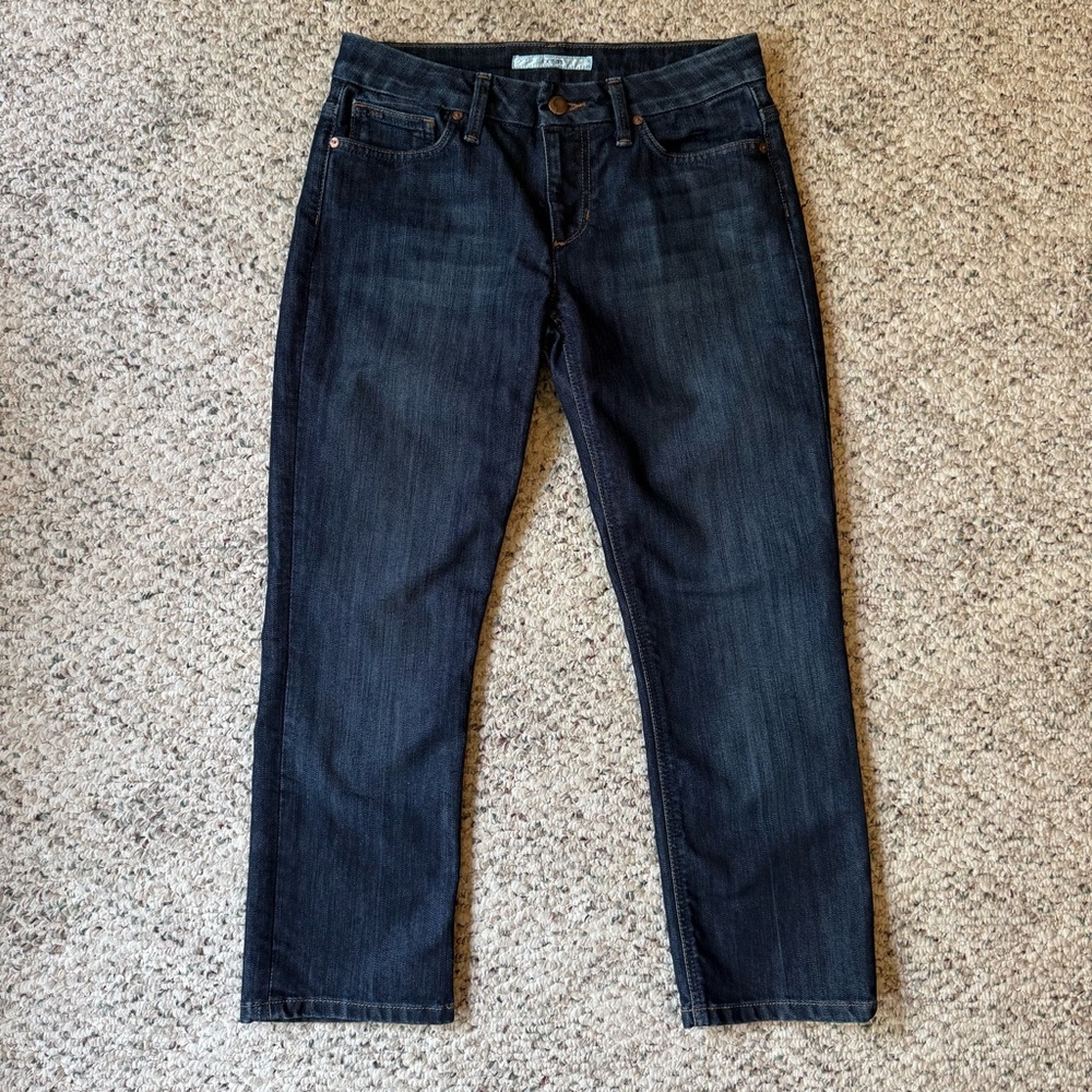 Joe's Jeans Women's Dark Blue Straight Leg Honey Crop Nico Wash 27